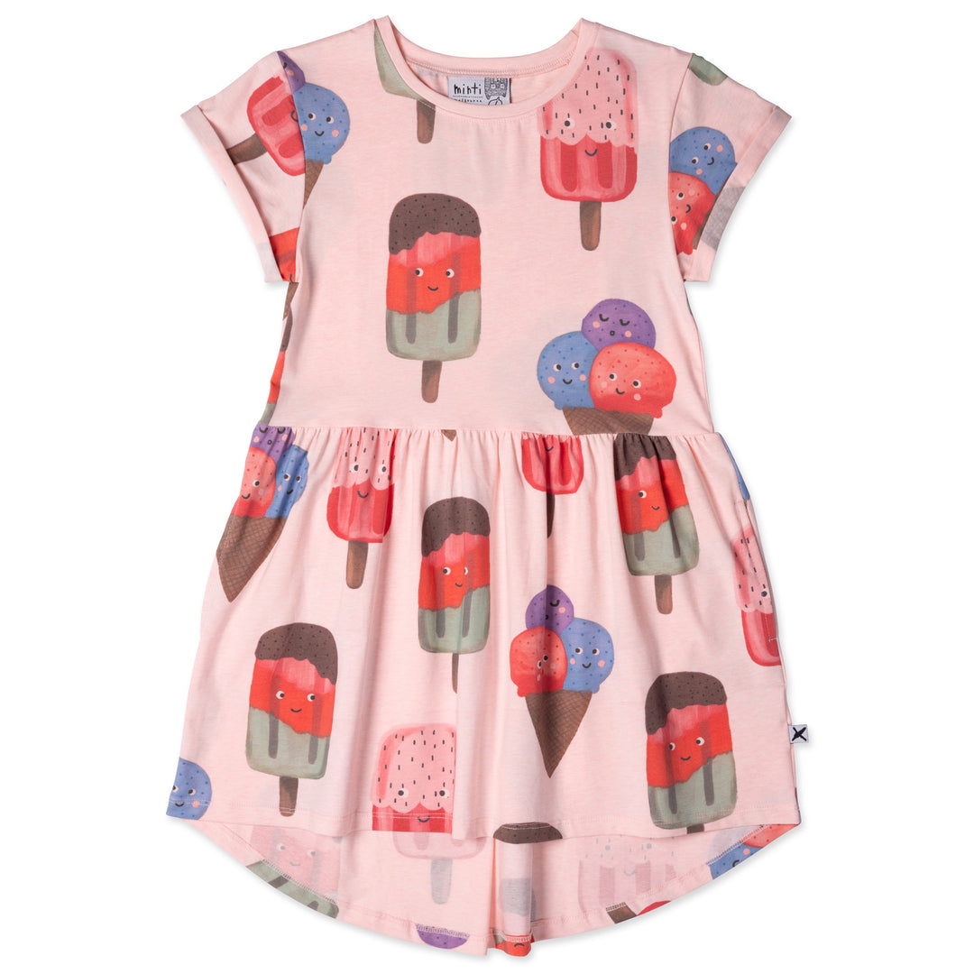 Minti Icecream Stand Dress - Pink Marle