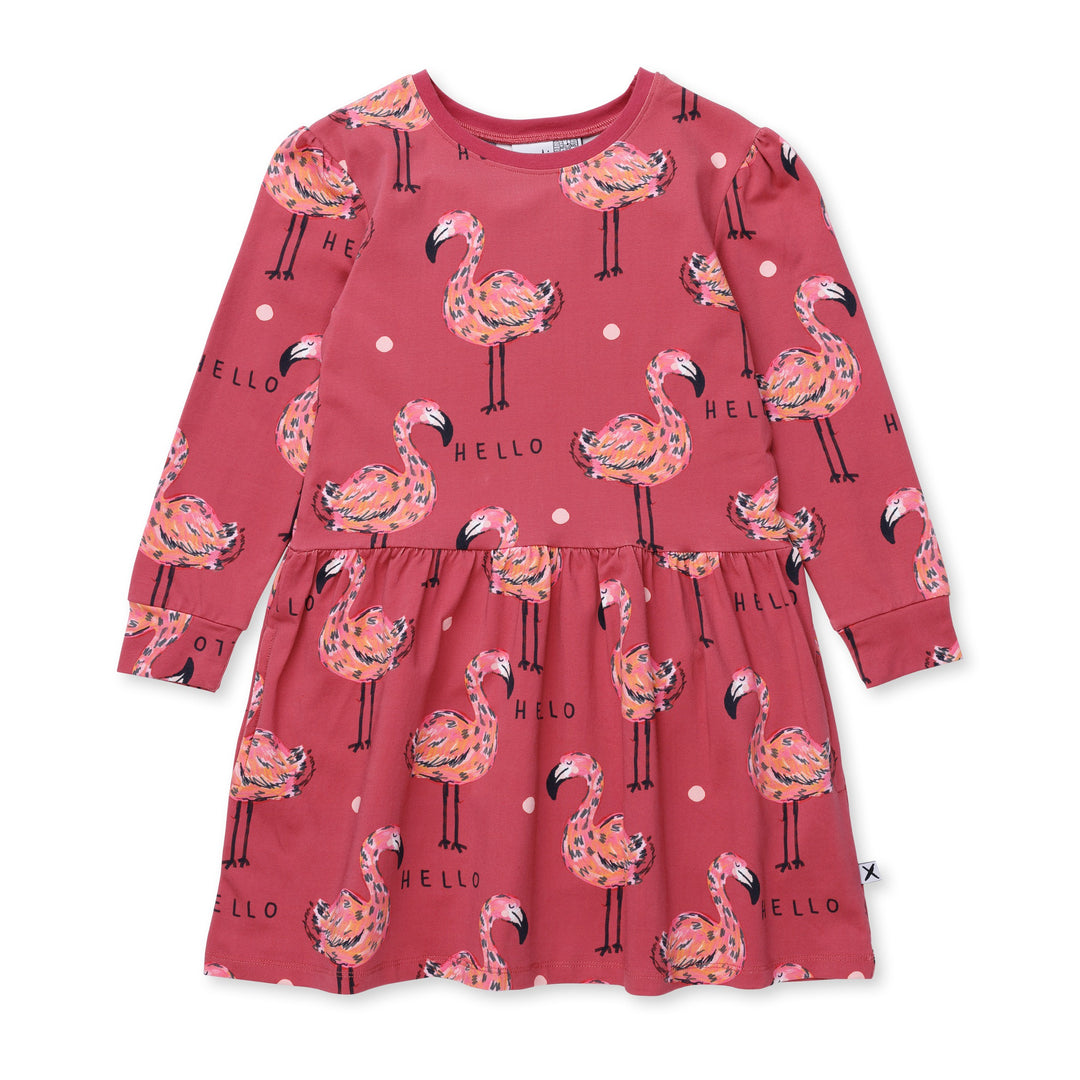 Minti Flamingo Party Dress - Bronze