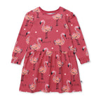 Flamingo Party Dress - Bronze