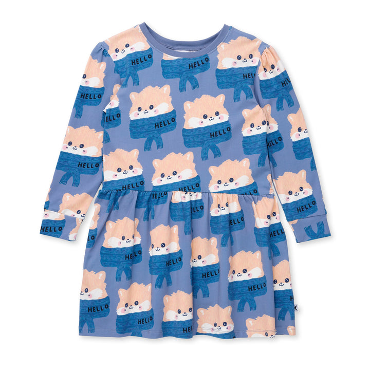 Minti Happy Hamsters Dress - Blue