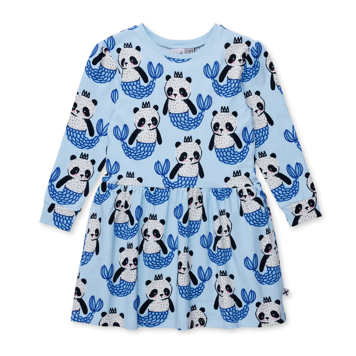 Minti Mer-Panda Dress - Blue