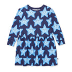 Painted Star Dress - Dark Blue