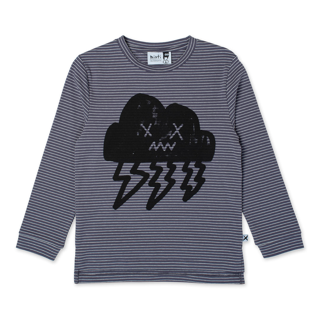 Minti Storm Cloud Tee - Storm Stripe