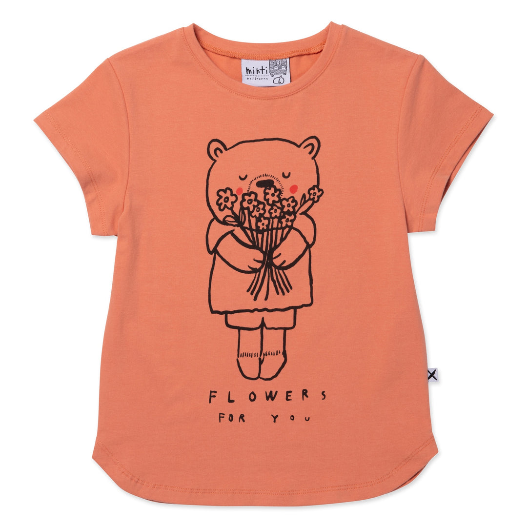 Minti Flowers For You Tee - Apricot