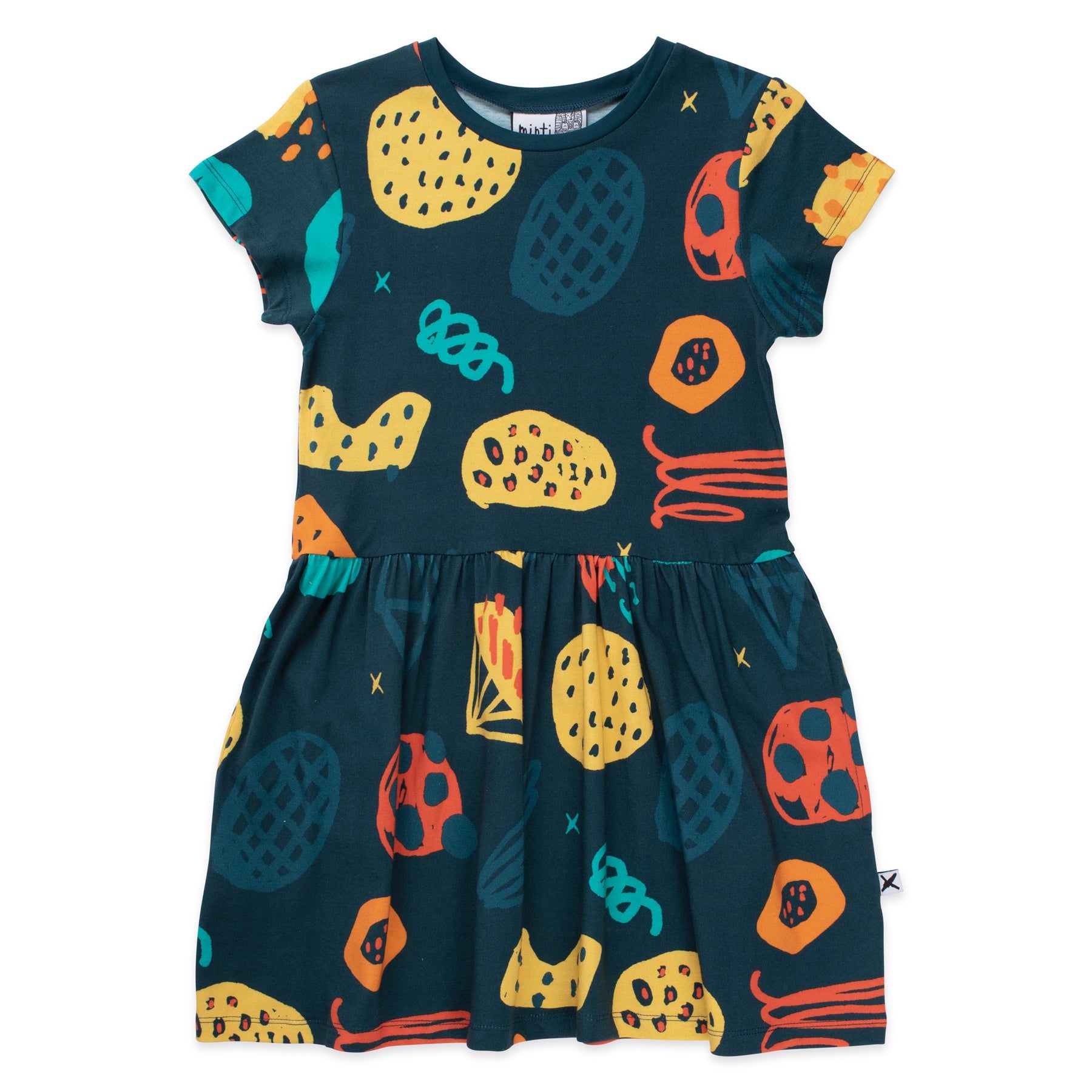 Minti Diamond Burst Dress - Dark Green
