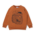 Cool Lion Furry Crew - Burnt Orange