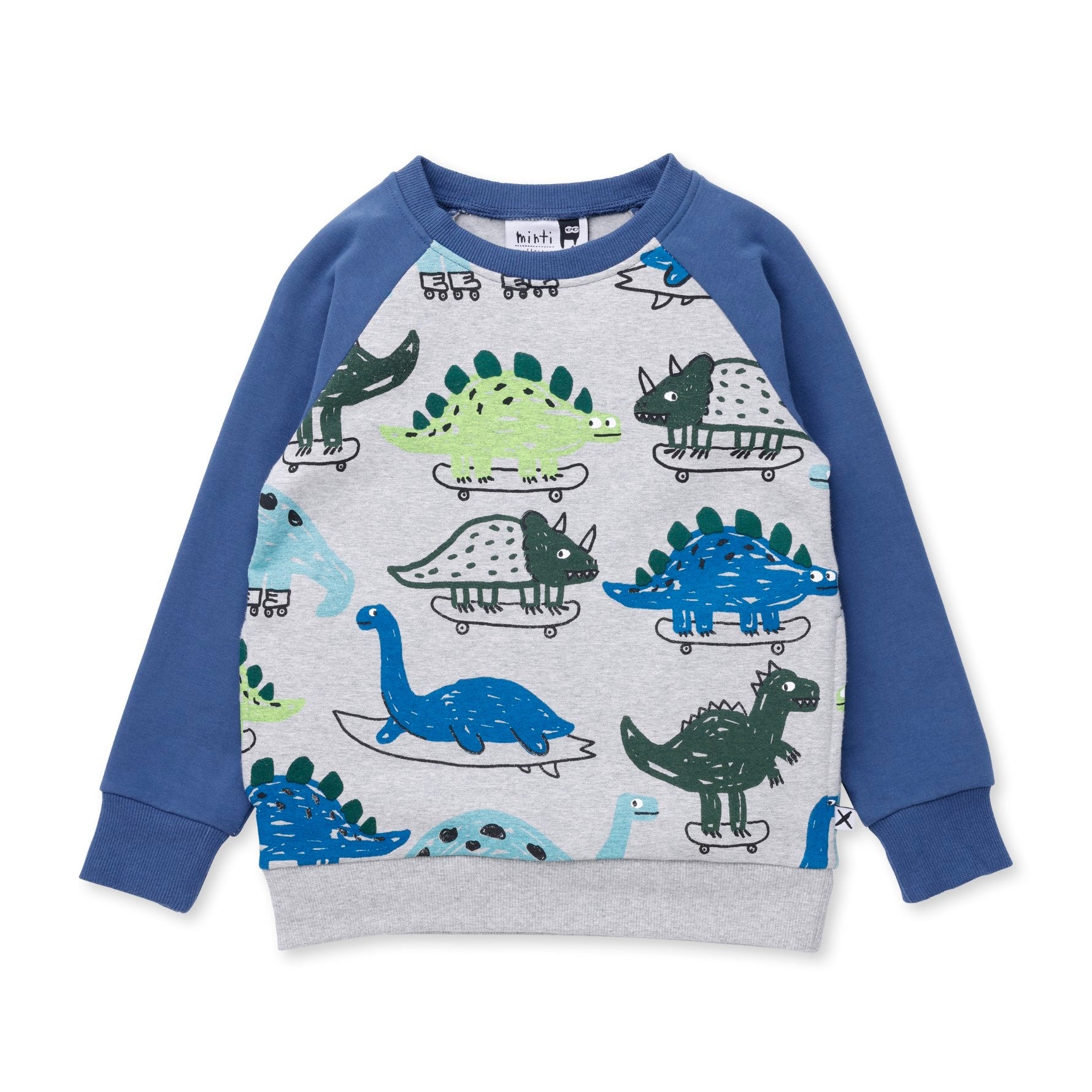 Dino Rollers Furry Crew - Grey Marle/Navy