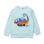 Speedy Chameleon Furry Crew - Muted Green