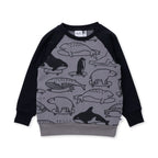 Surf Skate Animals Furry Crew - Dark Grey/Black