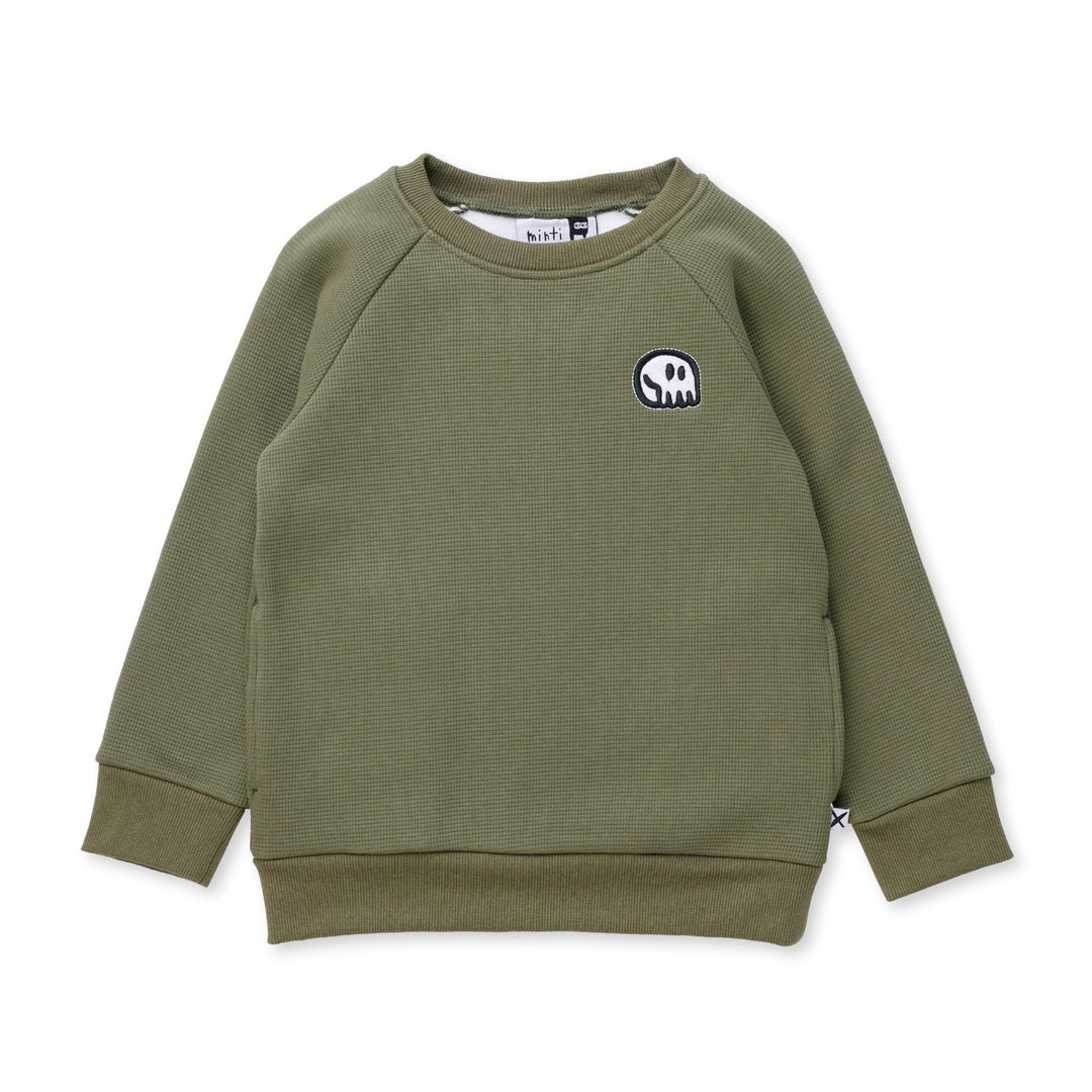 Minti Furry Waffle Crew - Khaki