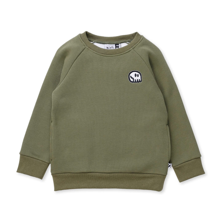 Minti Furry Waffle Crew - Khaki