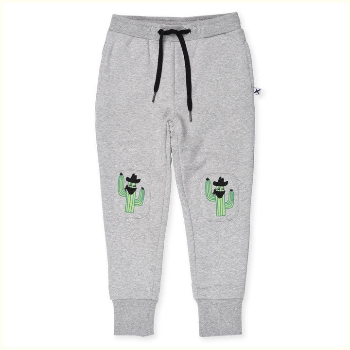 Minti Bandit Cactus Furry Trackies - Grey Marle