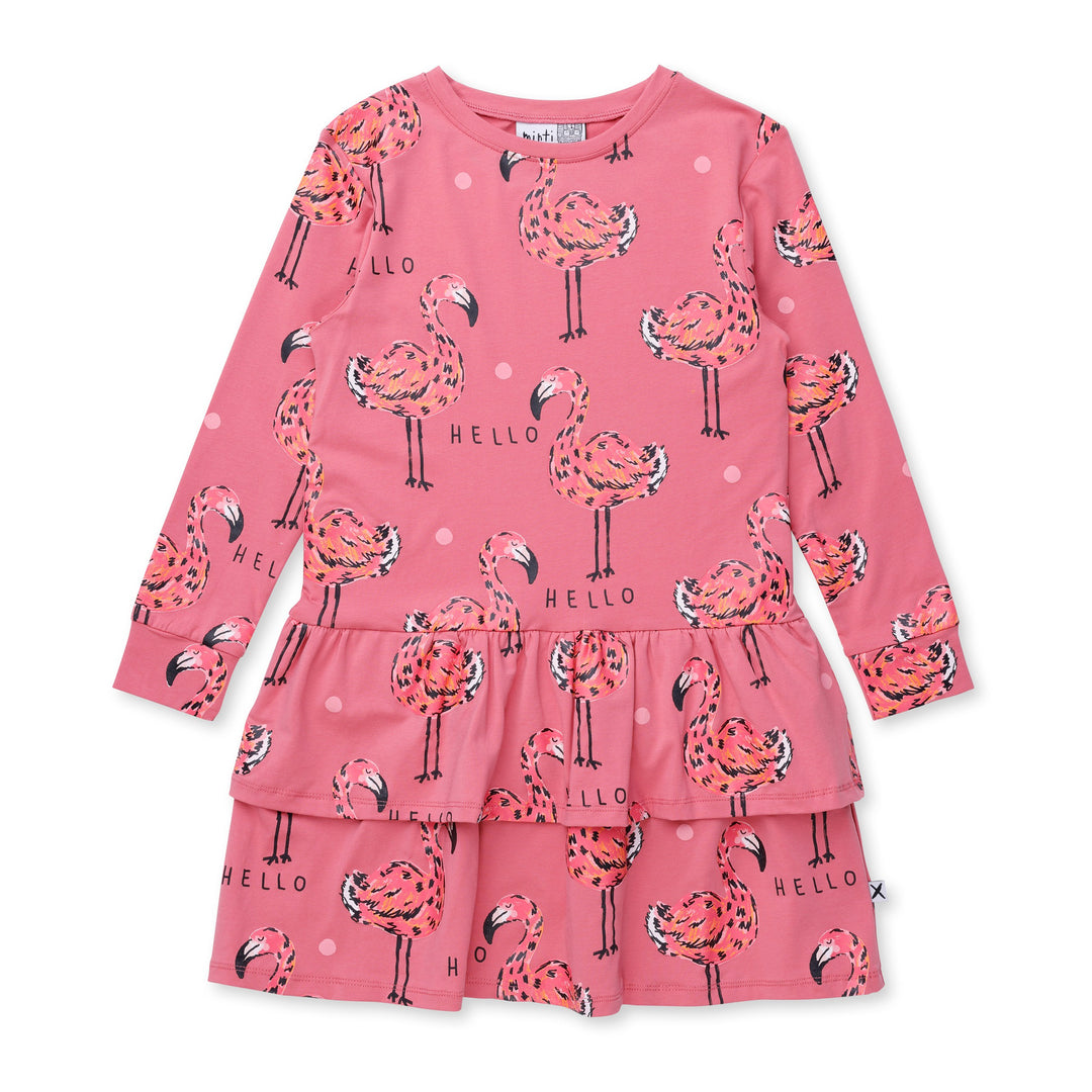 Minti Flamingo Party Dress - Rose