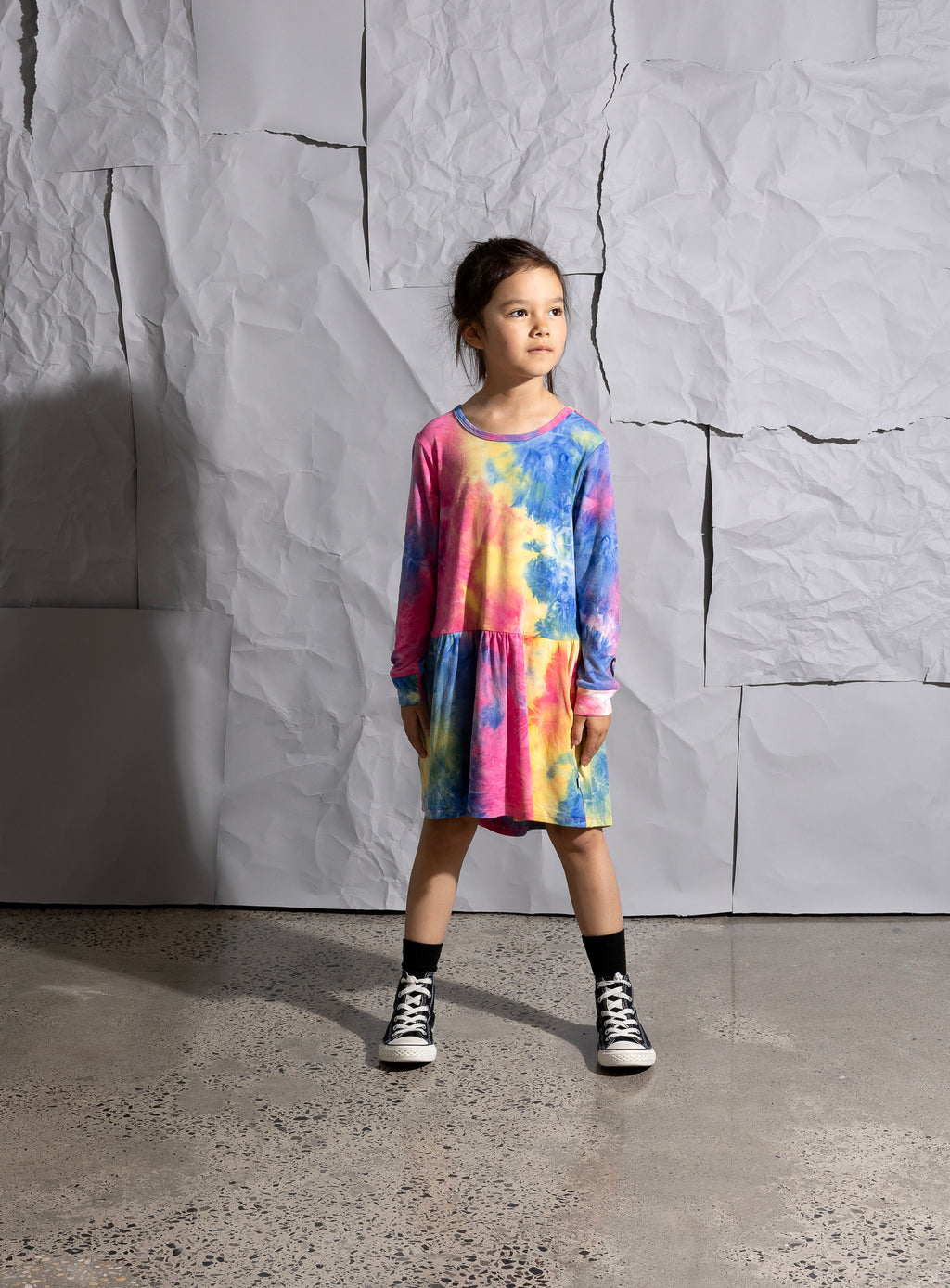 Minti Popsicle Tie Dye Dress - Multi