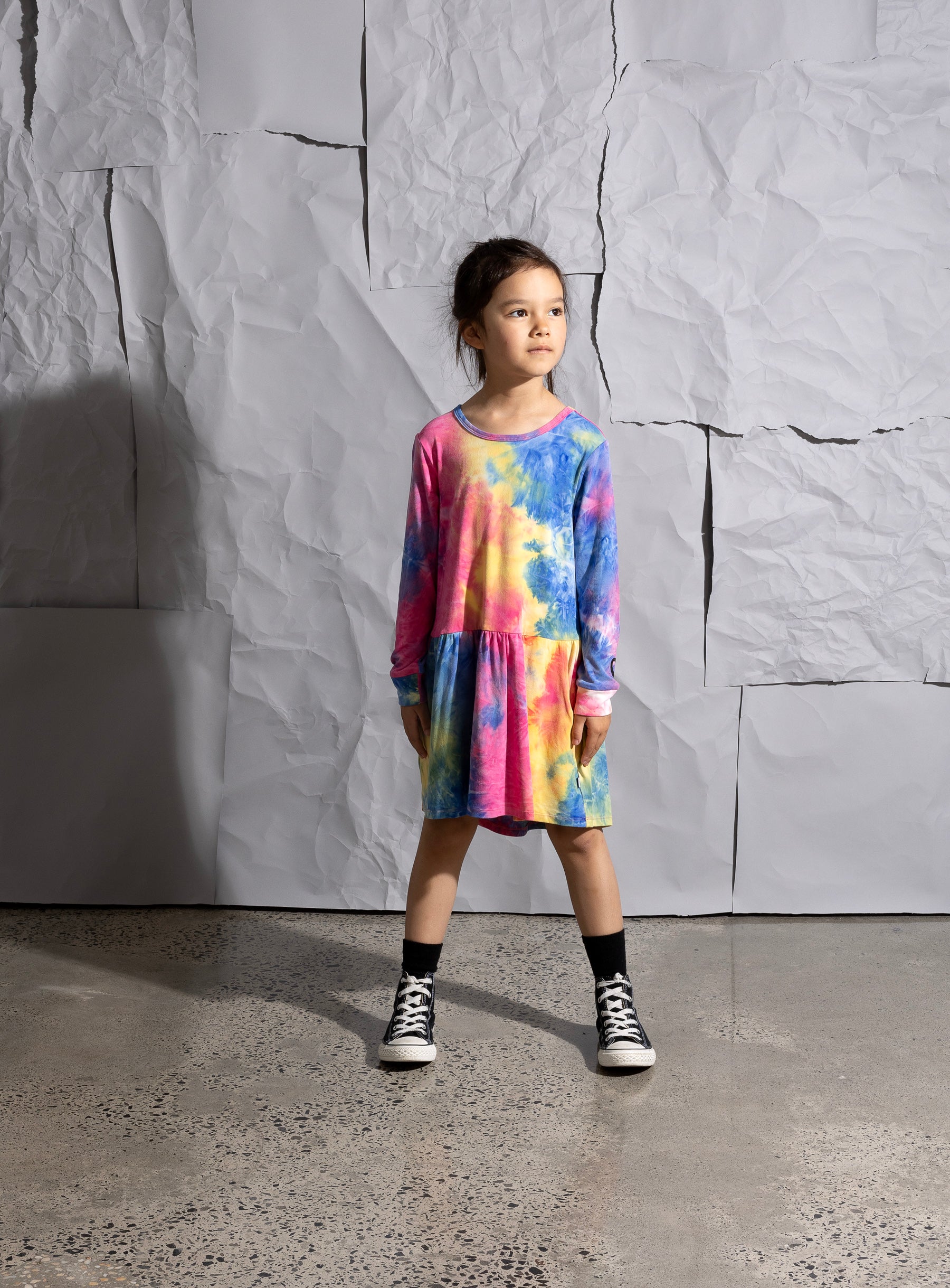 Minti Popsicle Tie Dye Dress - Multi