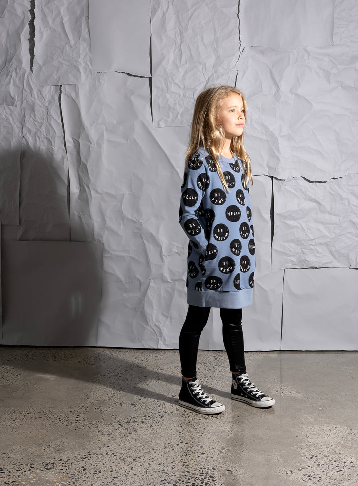 Minti Be Things Furry Dress - Cornflower