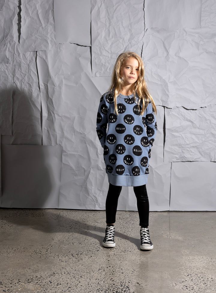Minti Be Things Furry Dress - Cornflower
