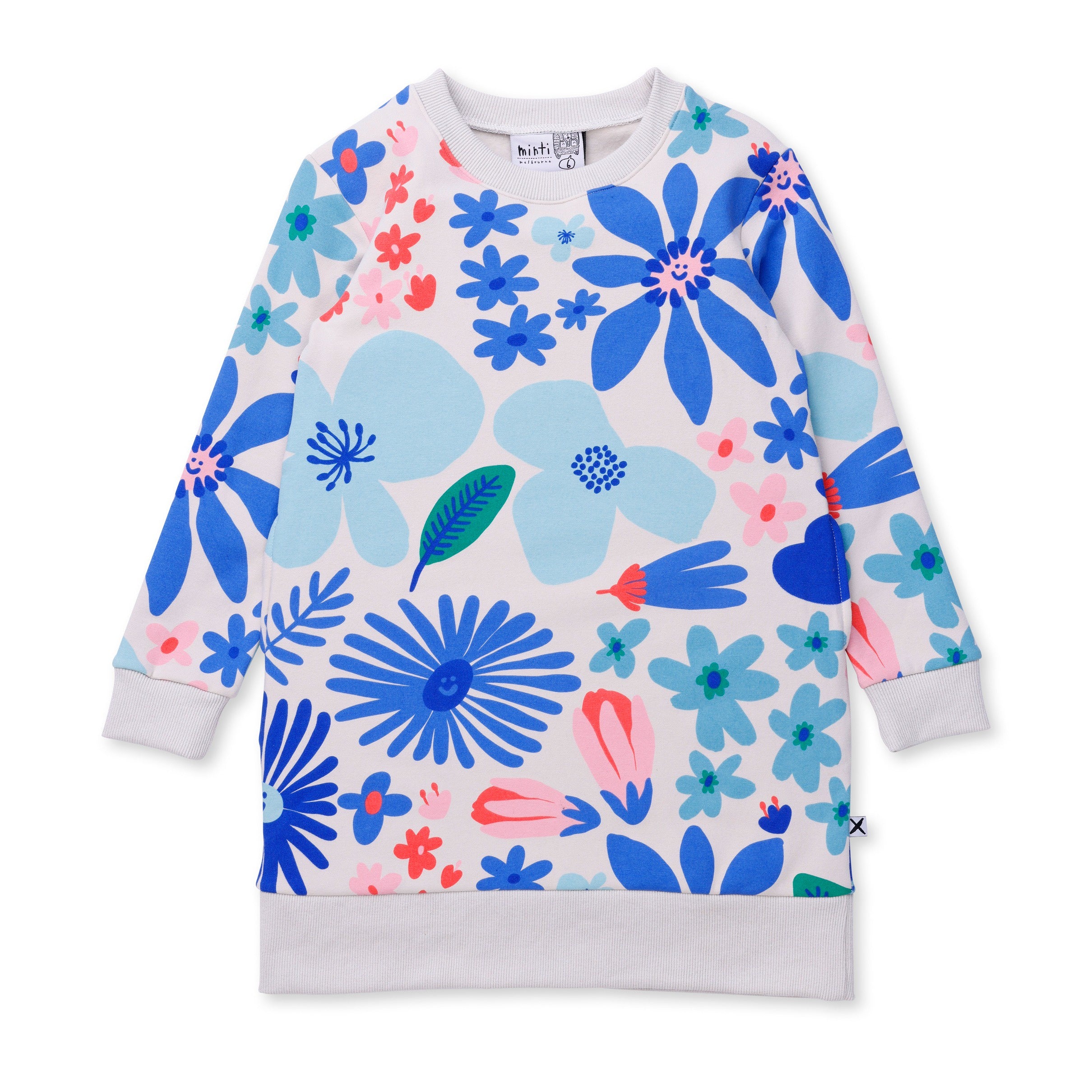 Garden Furry Dress - Cream