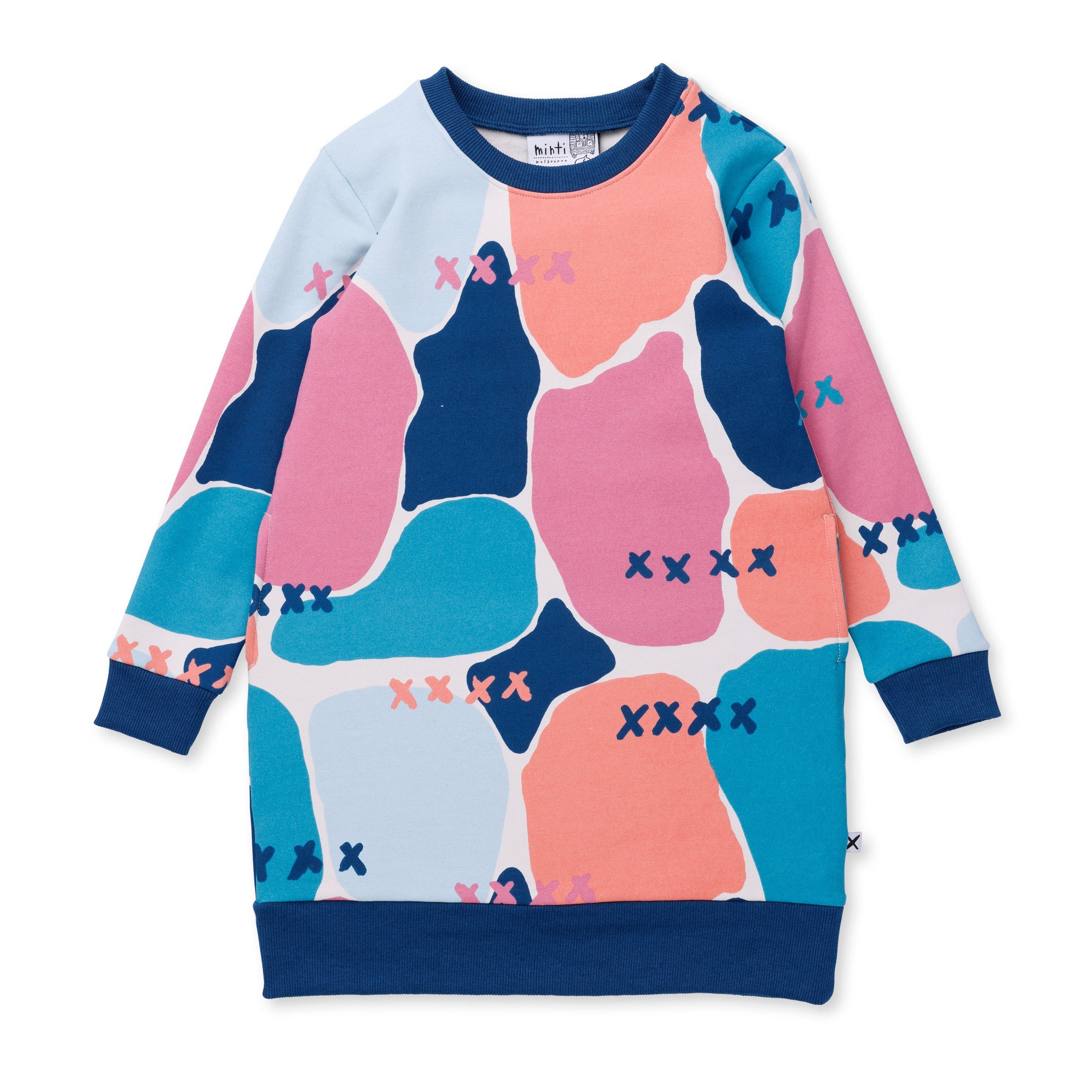 Watercolour Furry Dress - Multi