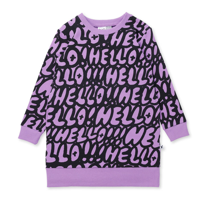 Minti Hello Hello Dress - Purple