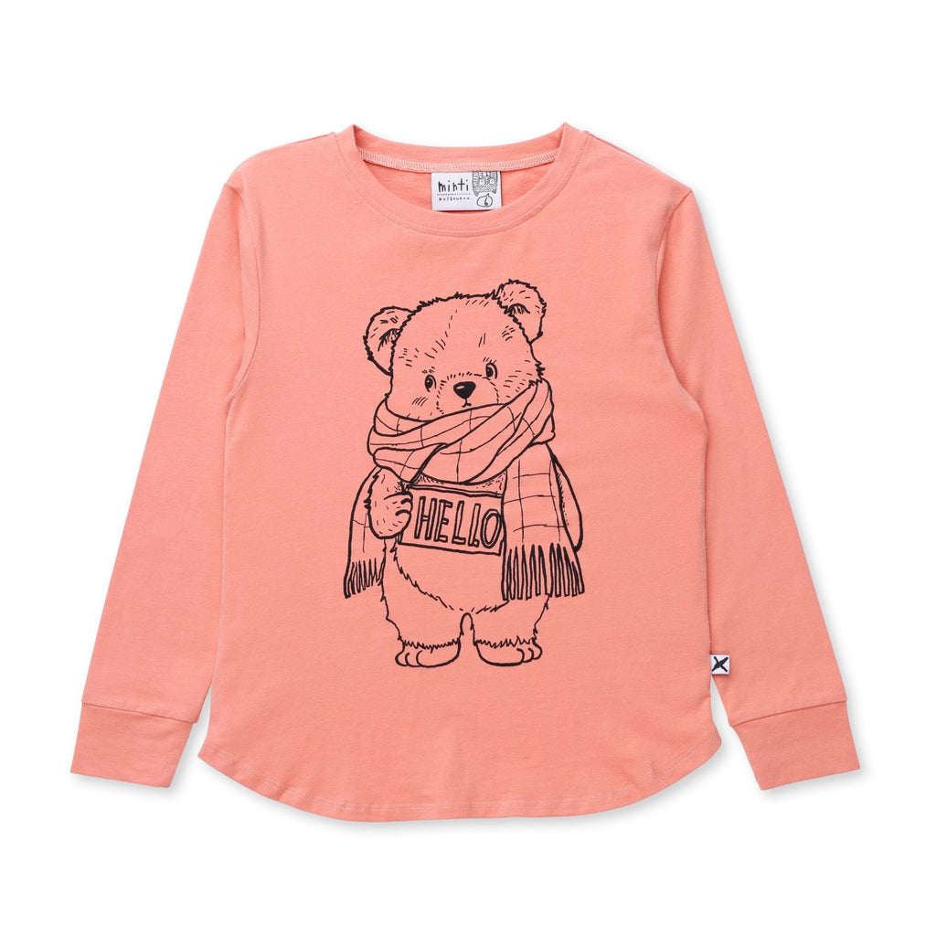 Hello Teddy Tee - Apricot