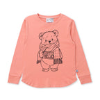 Hello Teddy Tee - Apricot
