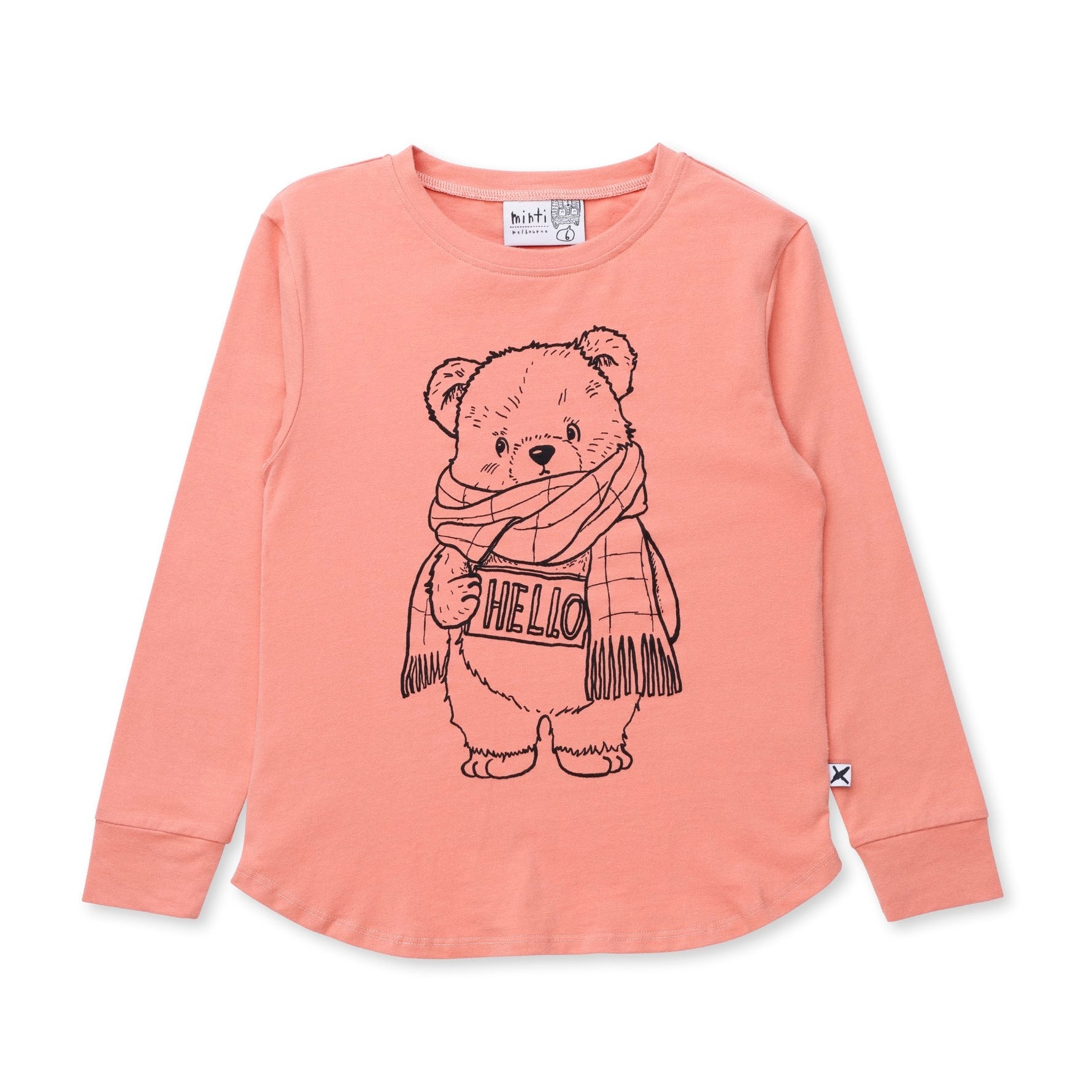 Hello Teddy Tee - Apricot
