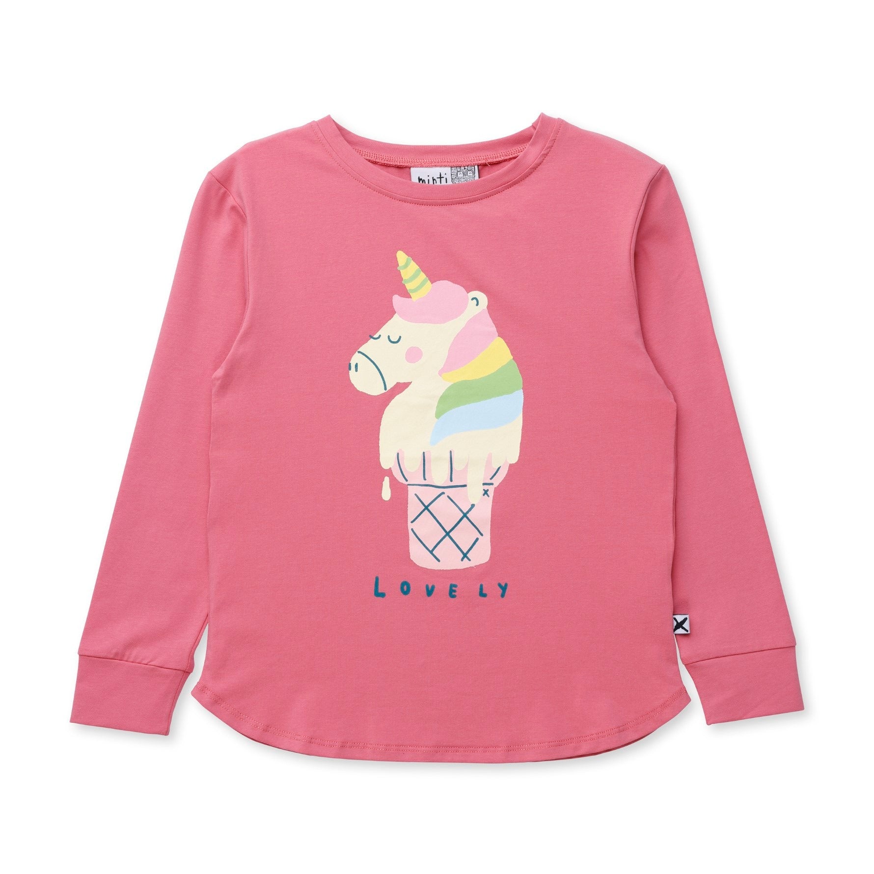 Unicorn Icecream Tee - Rose