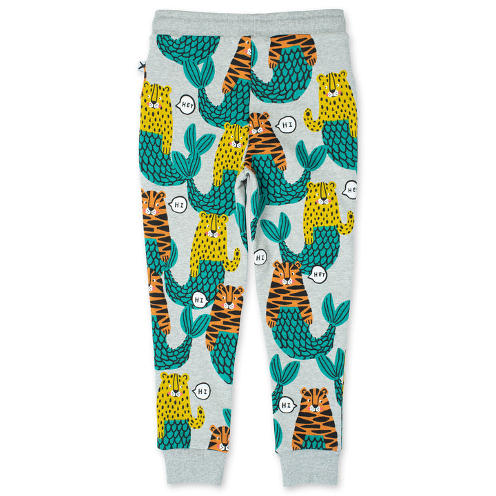 Minti Mer-Cats Furry Trackies - Grey Marle