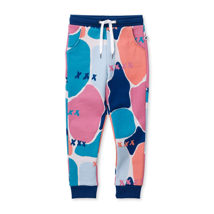 Minti Watercolour Furry Trackies - Multi