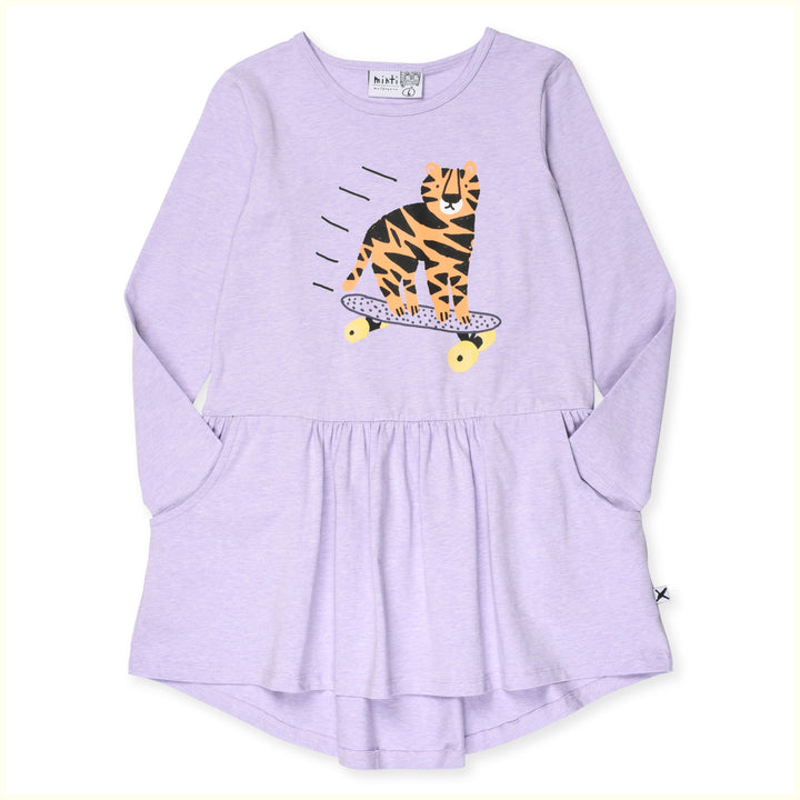 Minti Rolling Tiger Dress - Lavender Marle