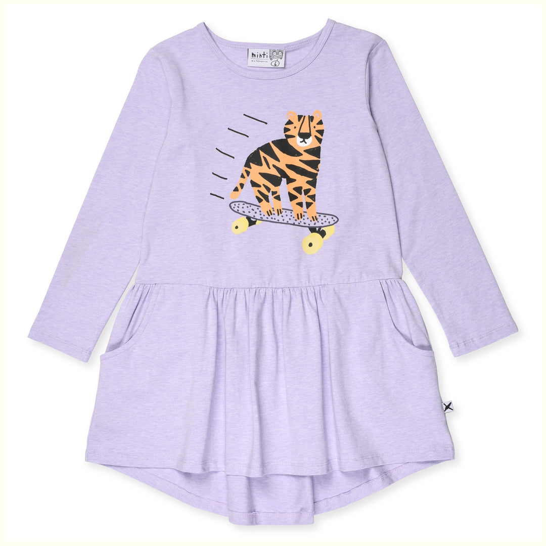 Minti Rolling Tiger Dress - Lavender Marle