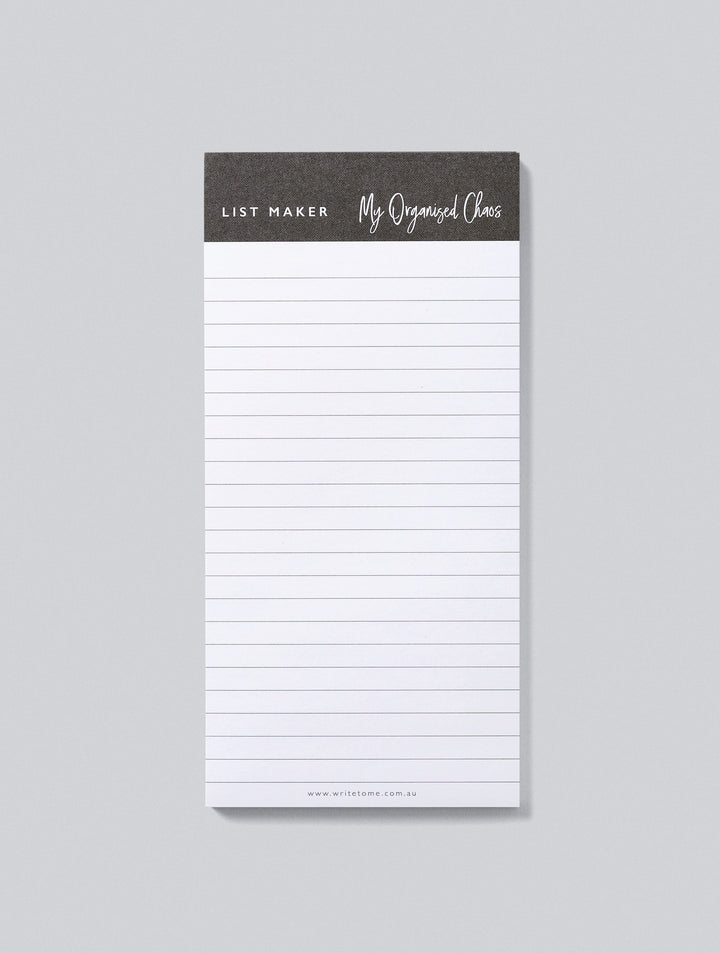 Write To Me - List Maker. My Organised Chaos