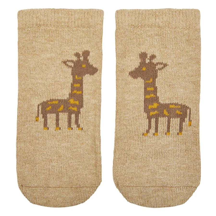 Toshi Organic Baby Jacquard Socks - Mr. Giraffe