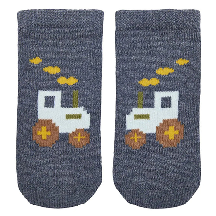 Toshi Organic Baby Jacquard Socks - Mr. Tractor