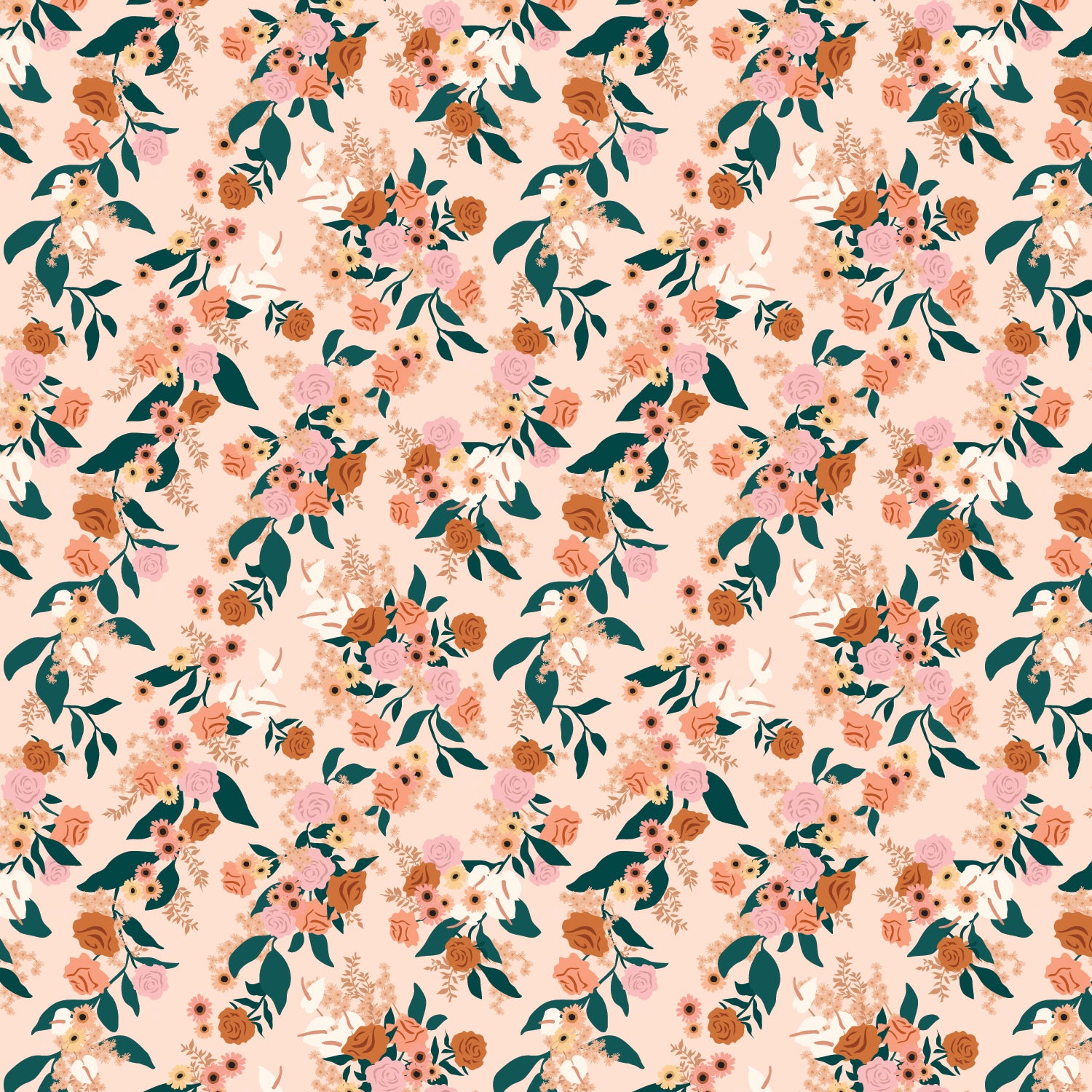 Fox & Fallow Organic Muslin Wrap - Rose Garden