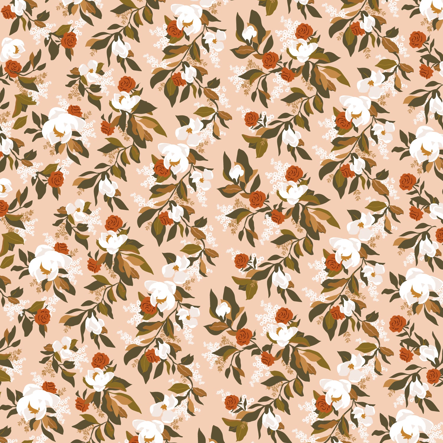 Fox & Fallow Organic Muslin Wrap - Magnolias