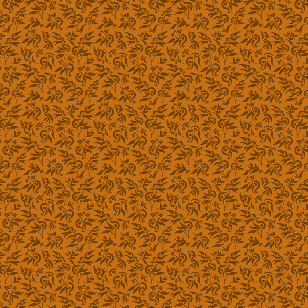 Fox & Fallow Organic Muslin Wrap - Rust Eucalyptus