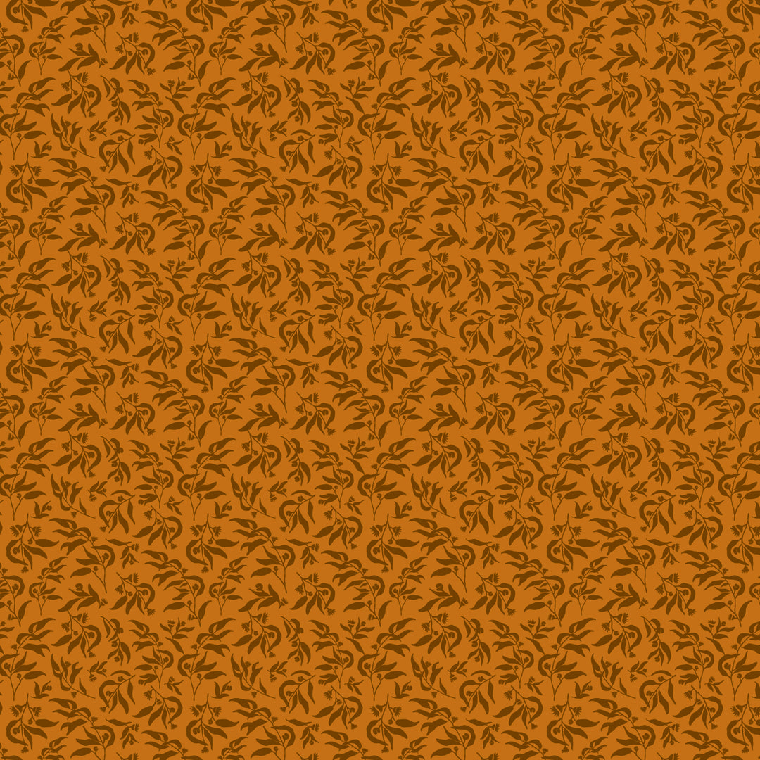Fox & Fallow Organic Muslin Wrap - Rust Eucalyptus