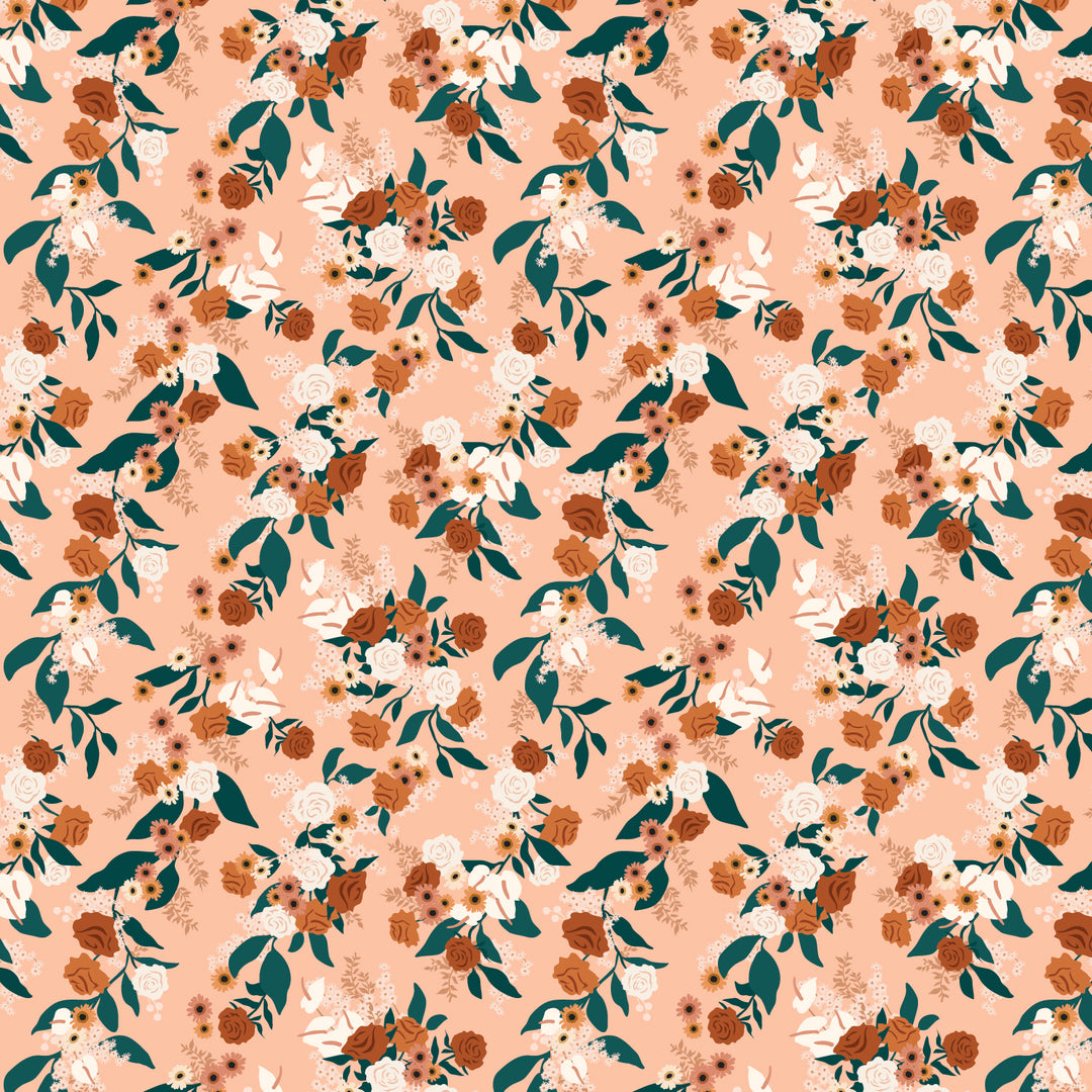 Fox & Fallow Organic Muslin Wrap - Apricot Garden