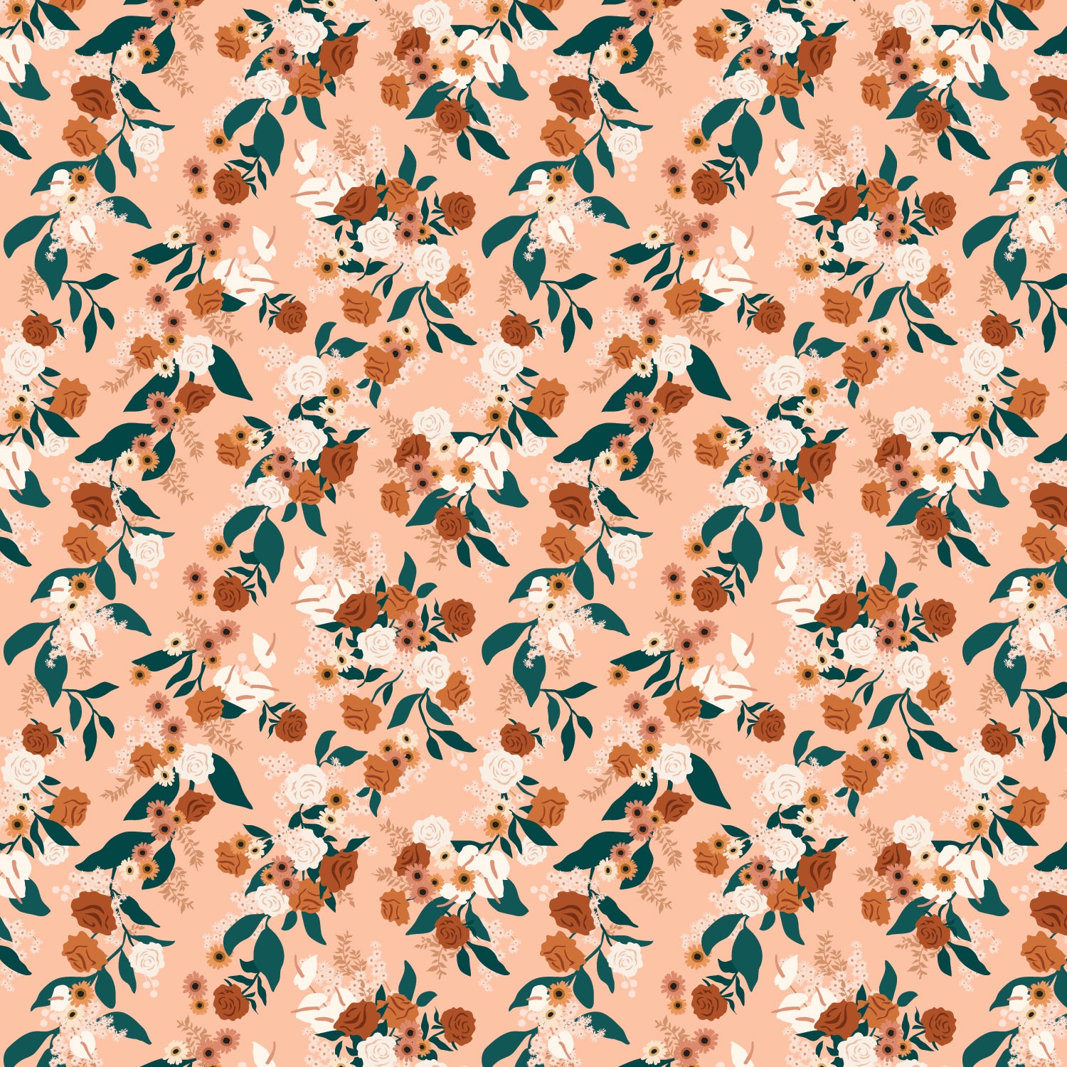 Fox & Fallow Organic Muslin Wrap - Apricot Garden