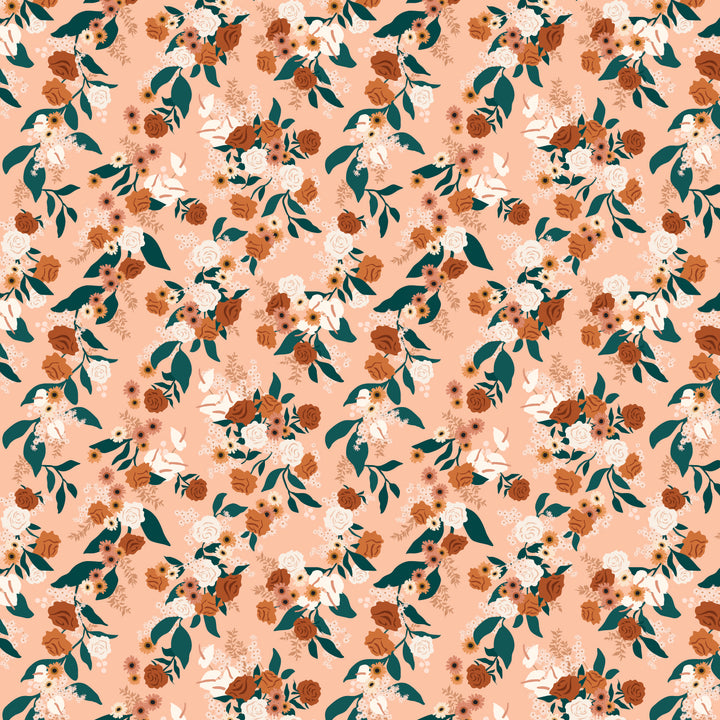 Fox & Fallow Organic Muslin Wrap - Apricot Garden