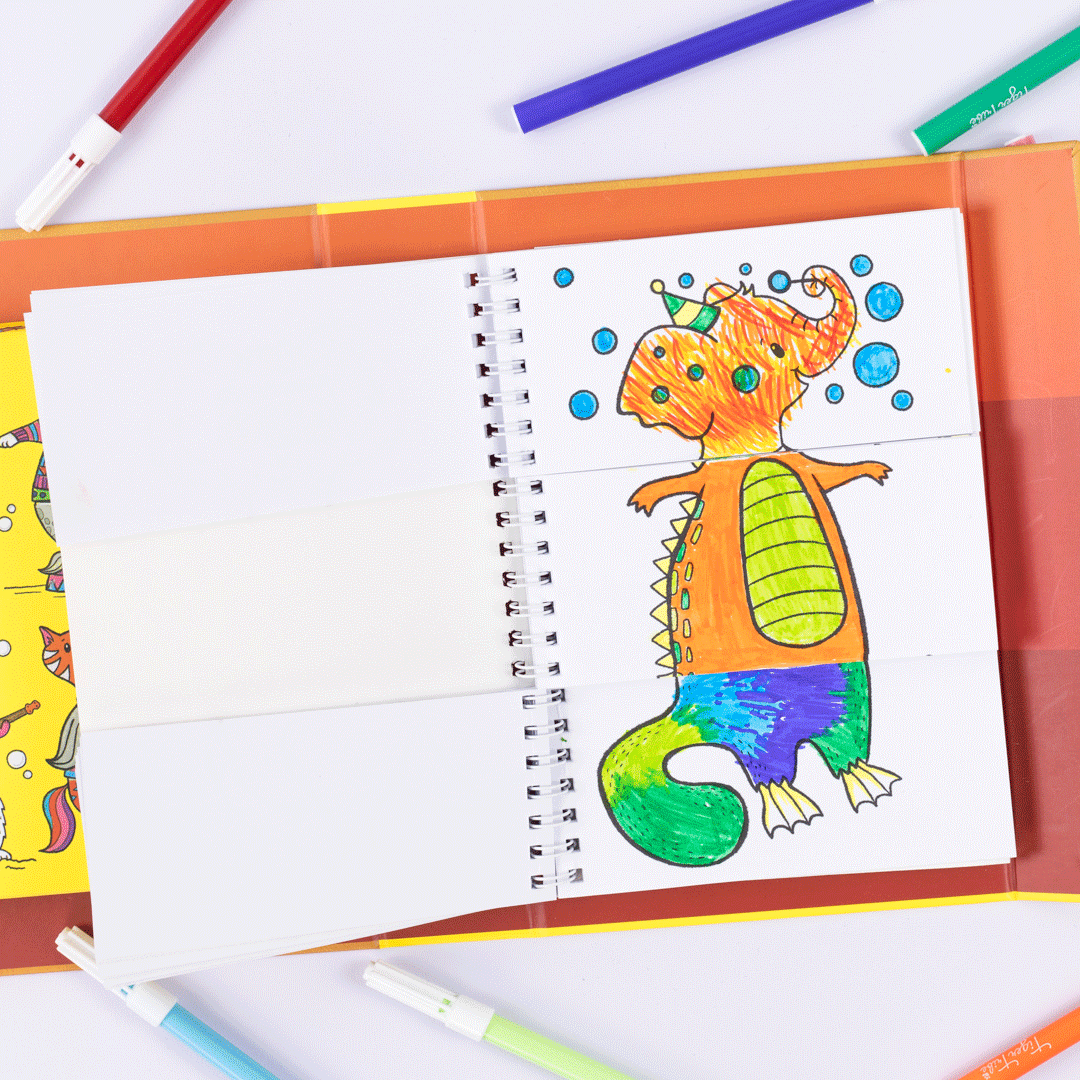 Mash-Up Colouring Set - Animal Mix Up