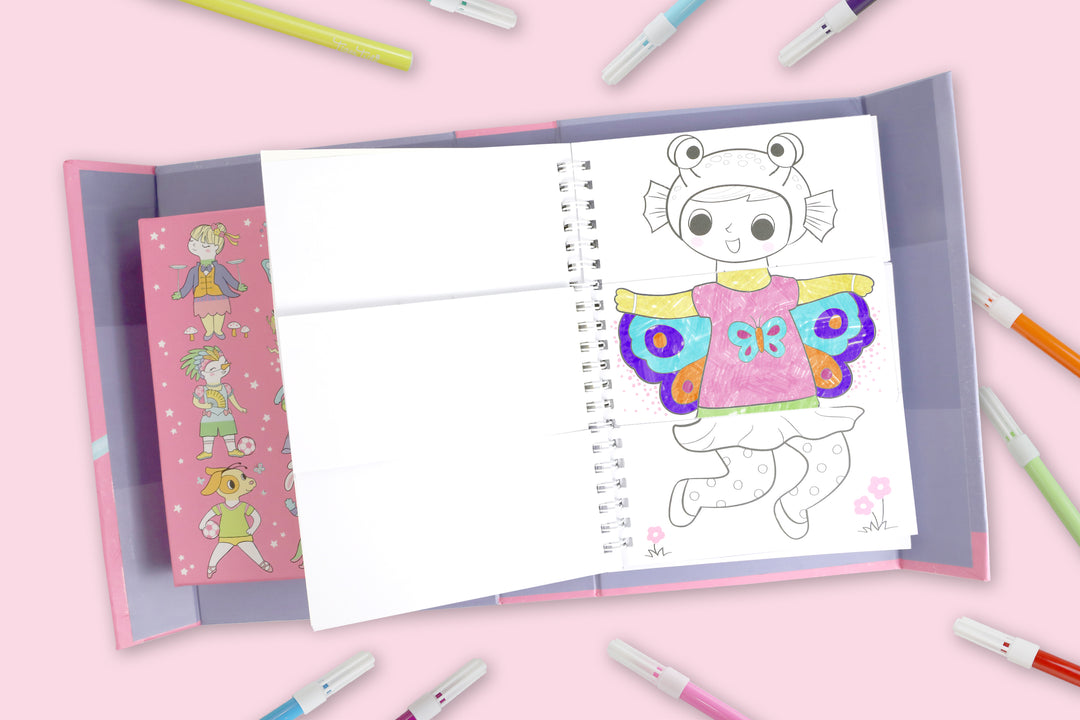 Mash-Up Colouring Set - Dress Ups