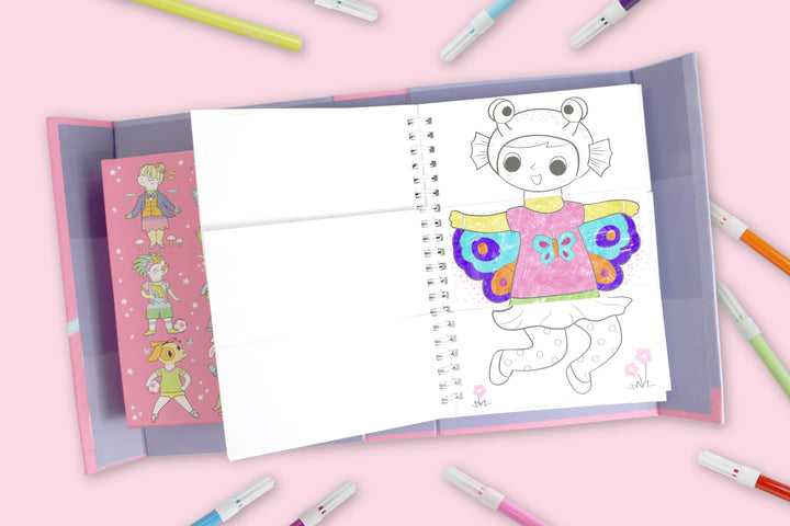 Mash-Up Colouring Set - Dress Ups