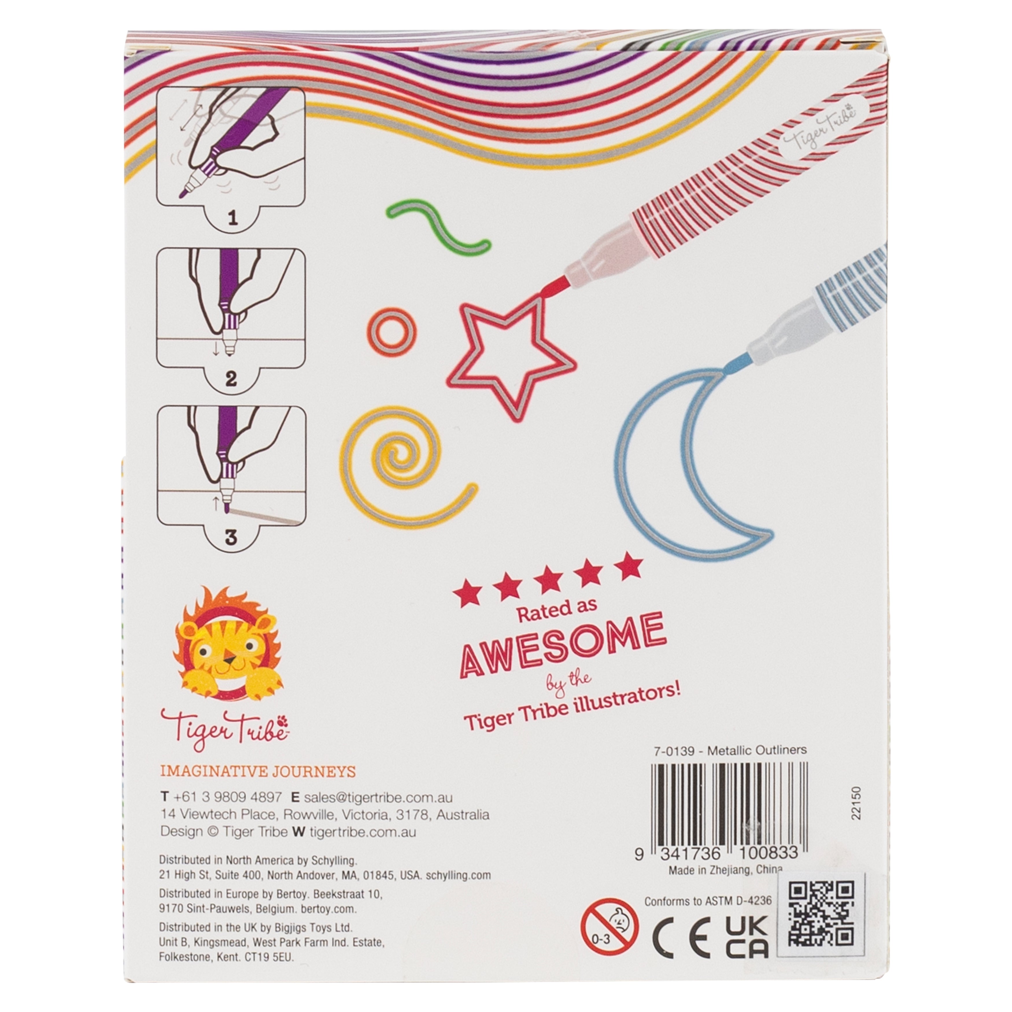 Stationery - Metallic Outline Markers