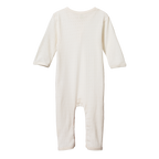 Henley Pyjama Suit Pointelle - Natural