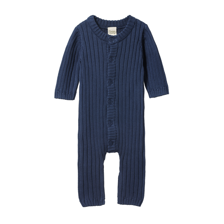 Nature Baby Lou Suit Cotton Knit - Vintage Indigo