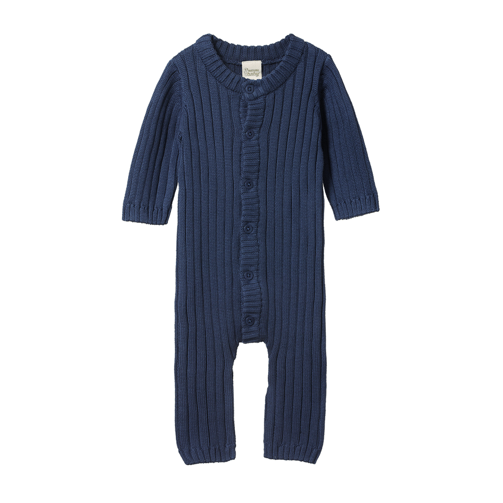 Nature Baby Lou Suit Cotton Knit - Vintage Indigo