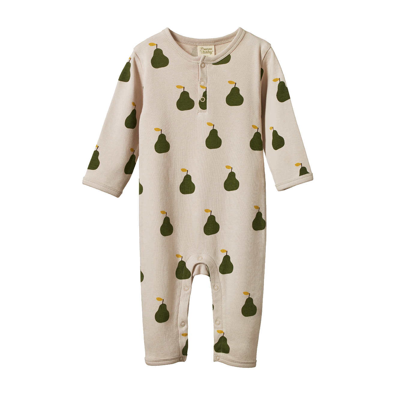 Henley Pyjama Suit - Grande Pear Print